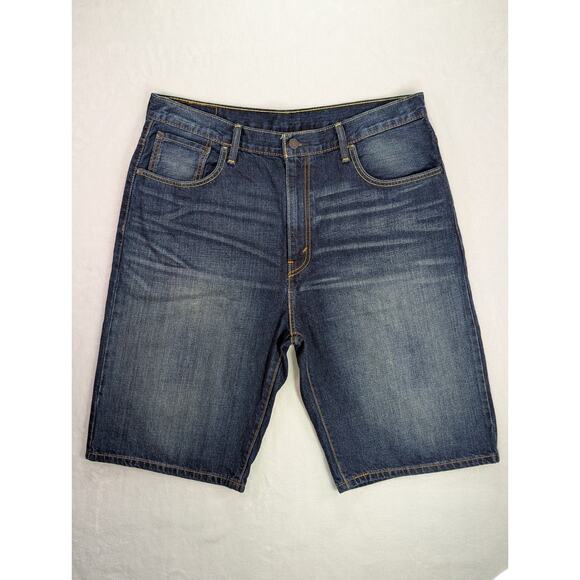 Levi's 569 Loose Straight Denim Shorts 38W 12L (Labeled 36W) 100% Cotton - Picture 1 of 13